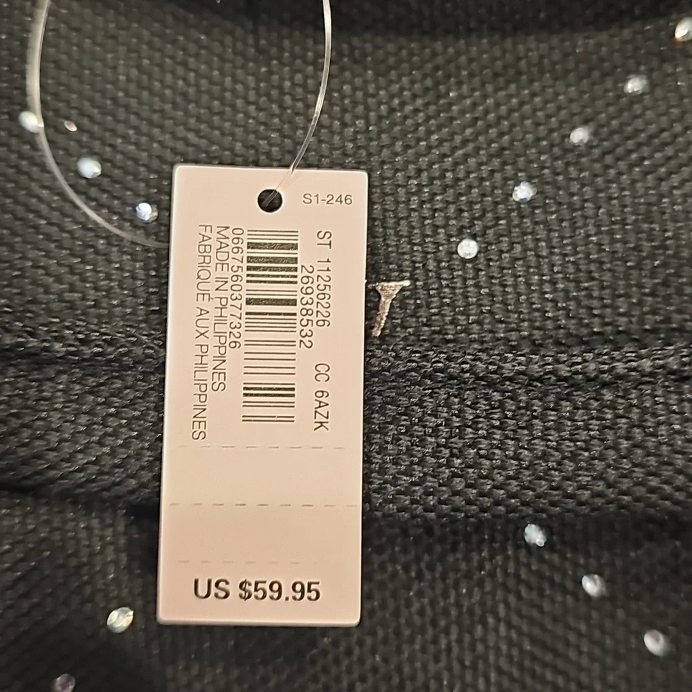 NIB Victoria's Secret Black Tote Bag